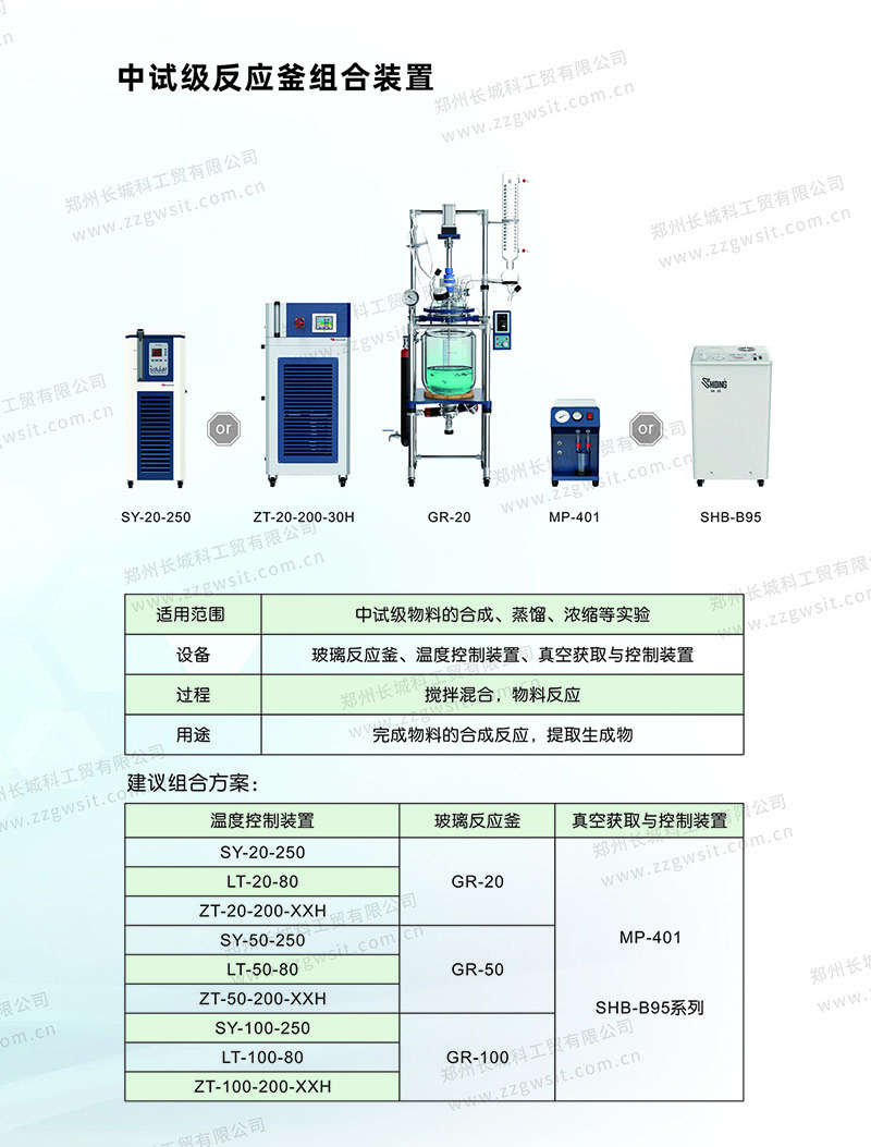 中試級反應(yīng)釜組合裝置